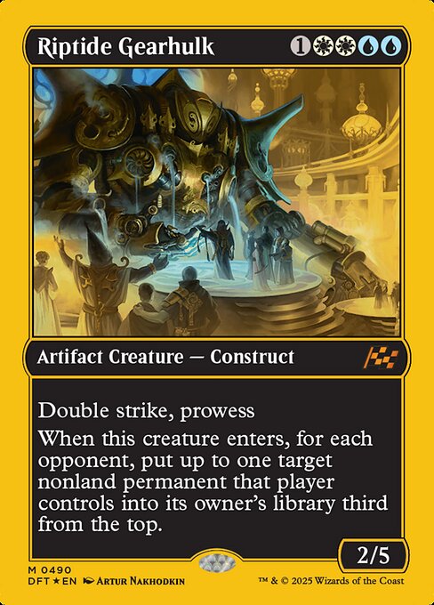 MTG Riptide Gearhulk DFT 490 Regular First-Place Foil