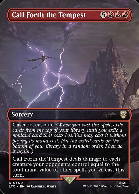 MTG Call Forth the Tempest LTC 509 Showcase Ring Nonfoil
