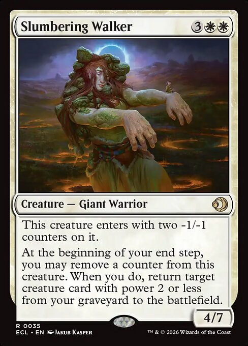 MTG Slumbering Walker ECL 035 Regular Nonfoil