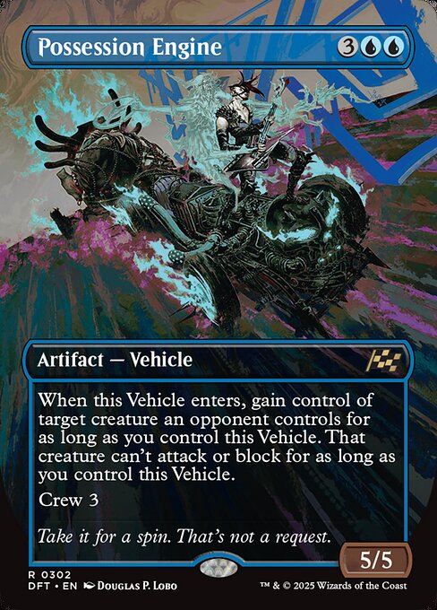 MTG Possession Engine DFT 302 Borderless Revved Up Nonfoil