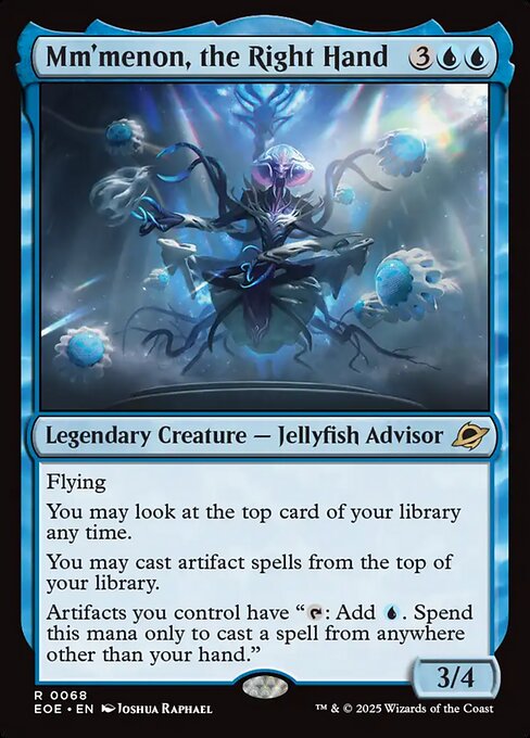 MTG Mm'menon, the Right Hand EOE 068 Regular Foil