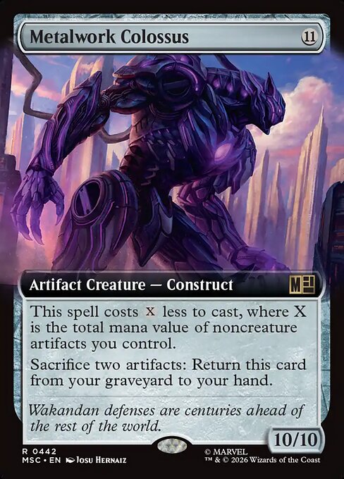 MTG Metalwork Colossus MSC 442 Extended Art Nonfoil