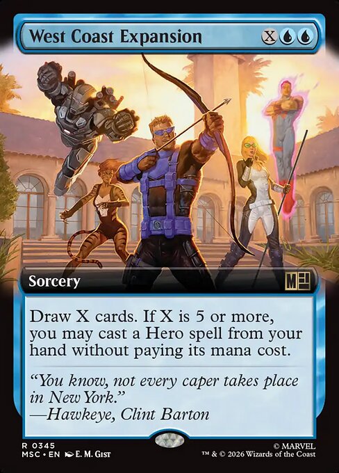 MTG West Coast Expansion MSC 345 Extended Art Nonfoil