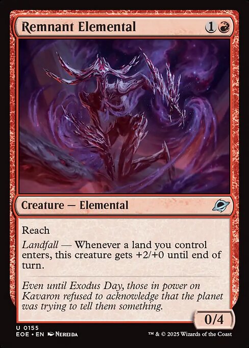 MTG Remnant Elemental EOE 155 Regular Foil