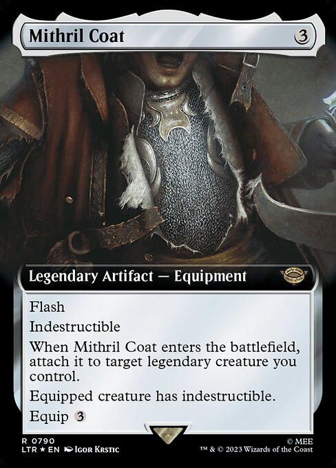 MTG Mithril Coat LTR 790 Extended Art Surge Foil