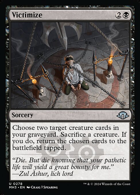 MTG Victimize MH3 278 Regular Foil