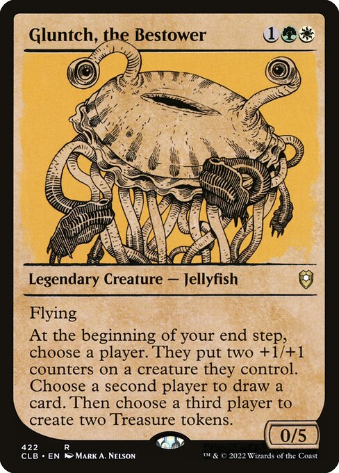 MTG Gluntch, the Bestower CLB 422 Showcase Rulebook Nonfoil
