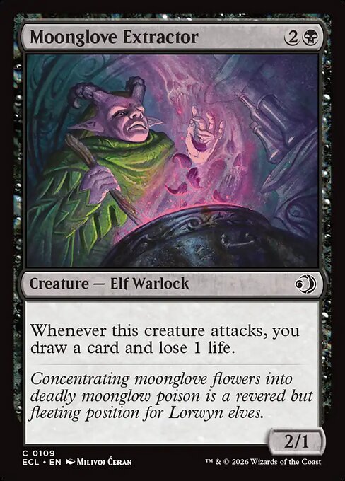 MTG Moonglove Extractor ECL 109 Regular Foil