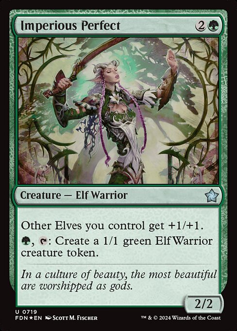 MTG Imperious Perfect FDN 719 Starter Collection Foil