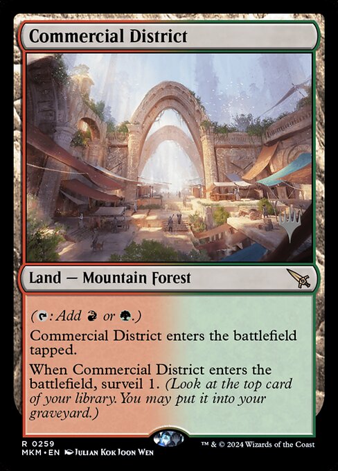 MTG Commercial District PMKM 259p Promo Pack Foil