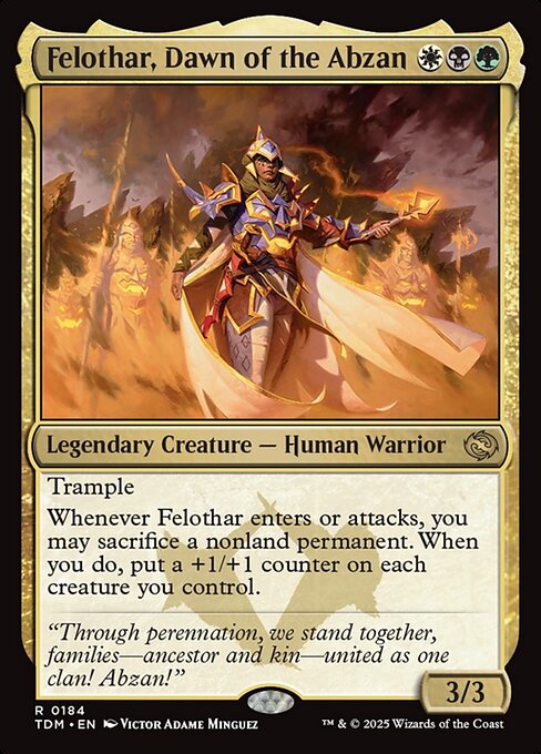 MTG Felothar, Dawn of the Abzan TDM 184 Regular Nonfoil