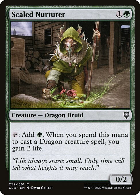 MTG Scaled Nurturer CLB 252 Regular Nonfoil