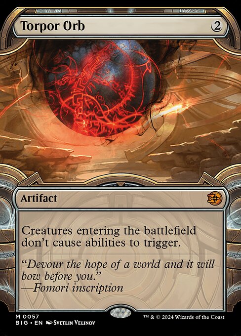 MTG Torpor Orb BIG 057 Showcase Vault Frame Nonfoil