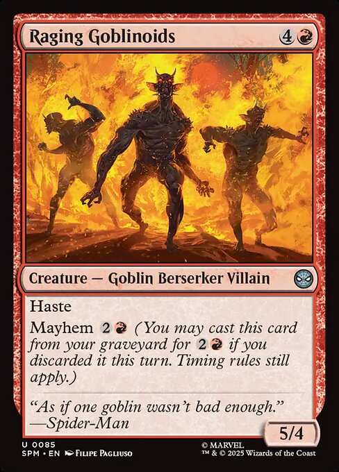 MTG Raging Goblinoids SPM 085 Regular Foil