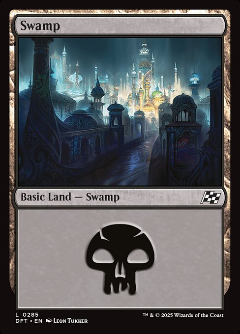 MTG Swamp DFT 285 Regular Basic Land Nonfoil