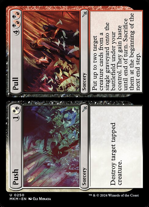 MTG Push // Pull MKM 250 Regular Nonfoil