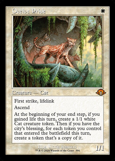 MTG Ocelot Pride MH3 394 Retro Frame Nonfoil