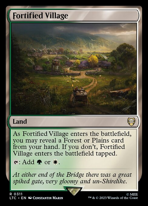 MTG Fortified Village LTC 311 Alternate Art Nonfoil