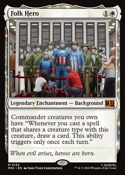 MTG Folk Hero MSC 132 Regular Surge Foil