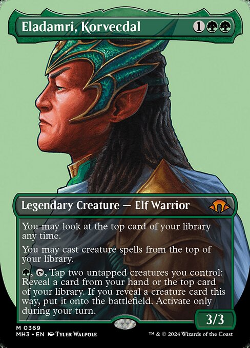 MTG Eladamri, Korvecdal MH3 369 Borderless Profile Foil