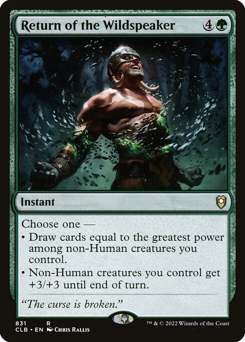 MTG Return of the Wildspeaker CLB 831 Commander Deck Nonfoil