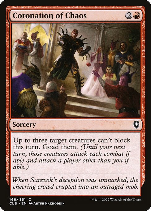 MTG Coronation of Chaos CLB 168 Regular Foil