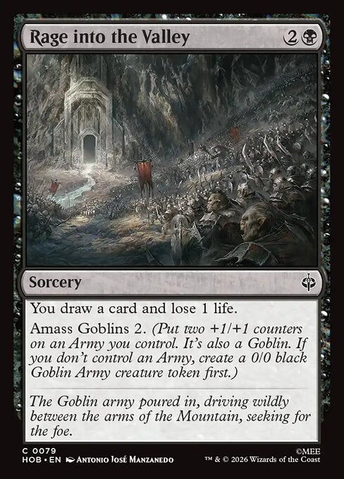 MTG Rage into the Valley HOB 079 Regular Nonfoil