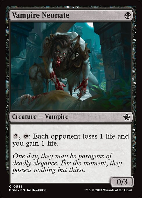 MTG Vampire Neonate FDN 531 Beginner Box Nonfoil