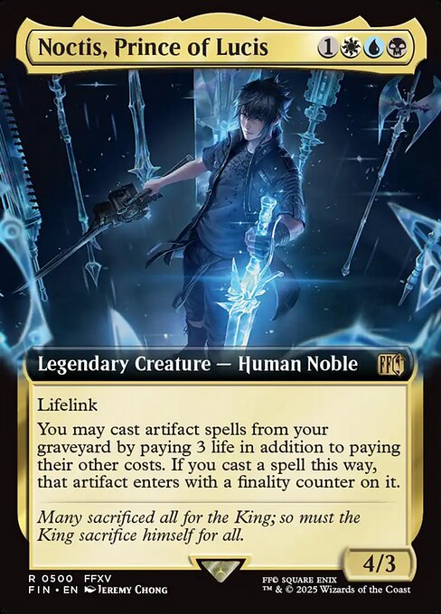 MTG Noctis, Prince of Lucis FIN 500 Extended Art Nonfoil
