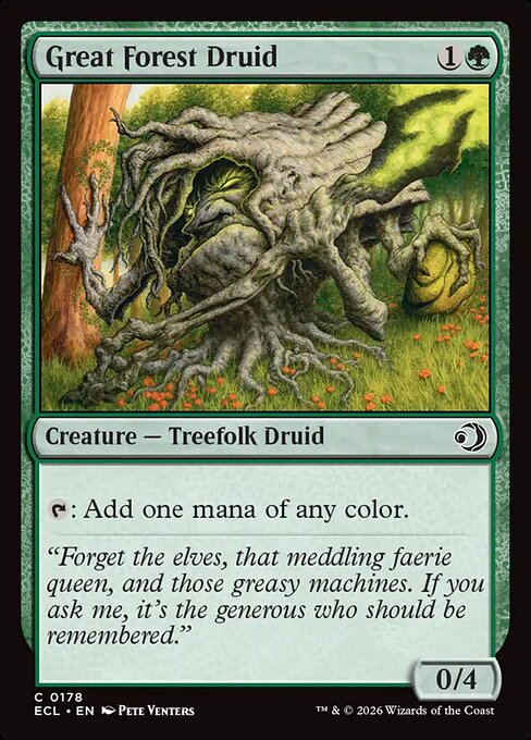 MTG Great Forest Druid ECL 178 Regular Nonfoil