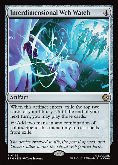 MTG Interdimensional Web Watch SPM 165 Regular Foil