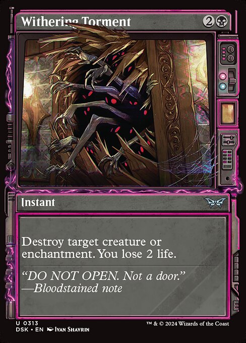 MTG Withering Torment DSK 313 Paranormal Frame Nonfoil