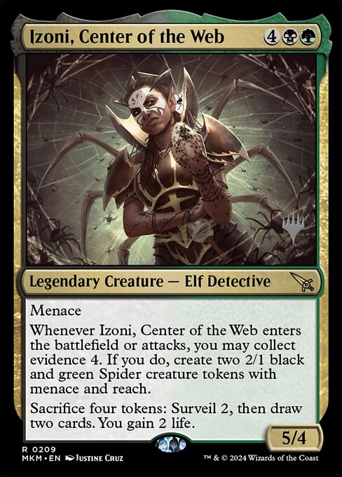 MTG Izoni, Center of the Web PMKM 209p Promo Pack Foil