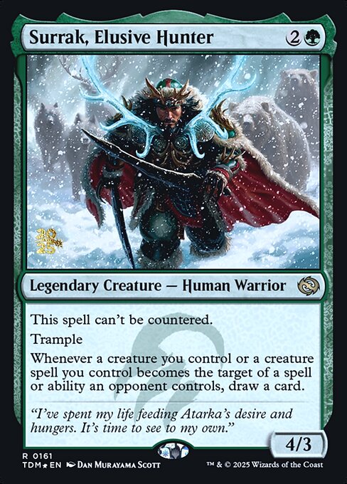 MTG Surrak, Elusive Hunter PTDM 161s Prerelease Foil