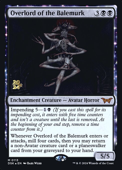 MTG Overlord of the Balemurk PDSK 113s Prerelease Foil