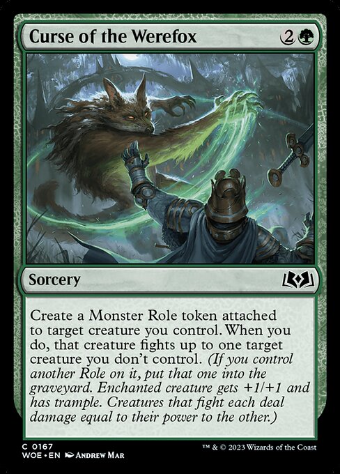 MTG Curse of the Werefox WOE 167 Regular Foil