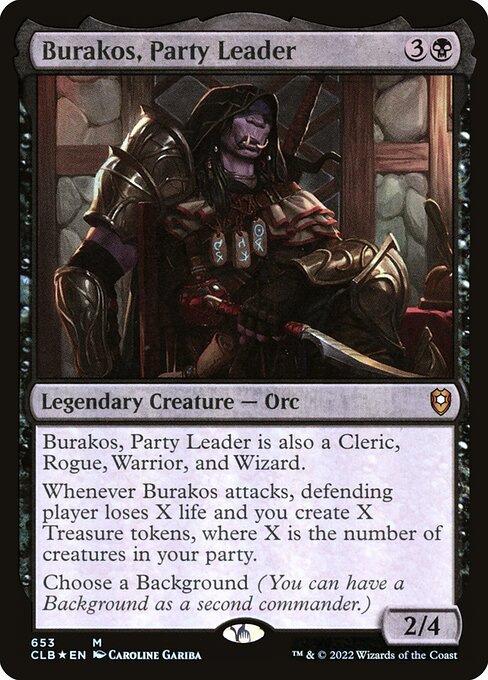 MTG Burakos, Party Leader CLB 653 Commander Deck Foil Foil