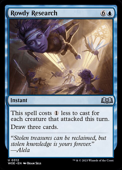 MTG Rowdy Research WOE 312 Jumpstart Nonfoil