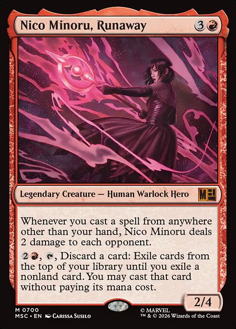MTG Nico Minoru, Runaway MSC 700 Regular Foil