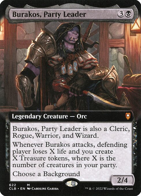 MTG Burakos, Party Leader CLB 622 Extended Art Foil