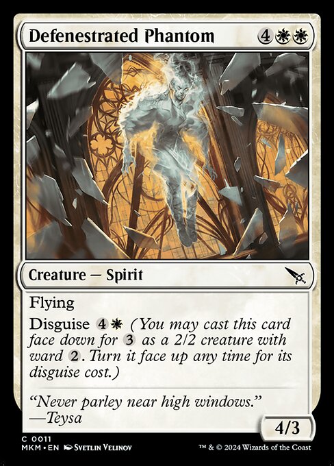 MTG Defenestrated Phantom MKM 011 Regular Foil