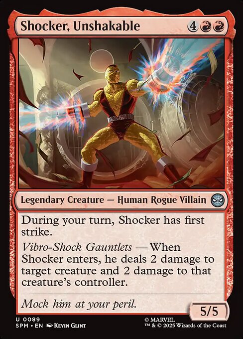 MTG Shocker, Unshakable SPM 089 Regular Foil