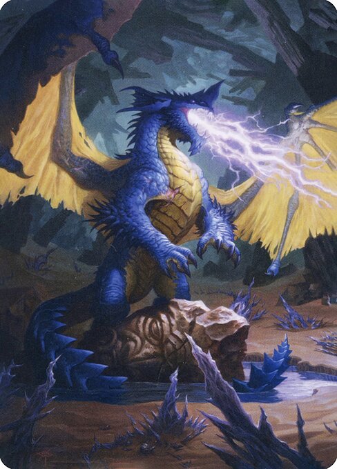 MTG Blue Dragon AAFR 073 Art Card