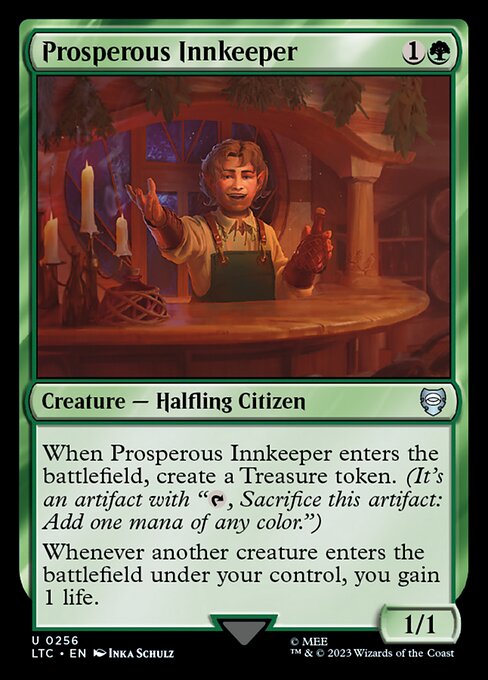 MTG Prosperous Innkeeper LTC 256 Alternate Art Nonfoil