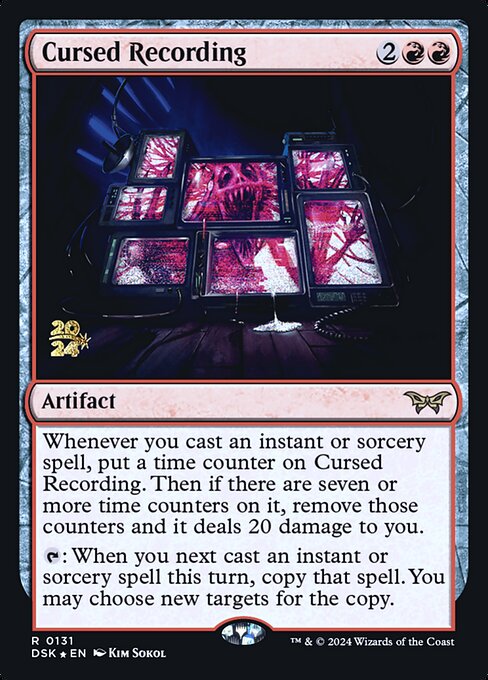 MTG Cursed Recording PDSK 131s Prerelease Foil