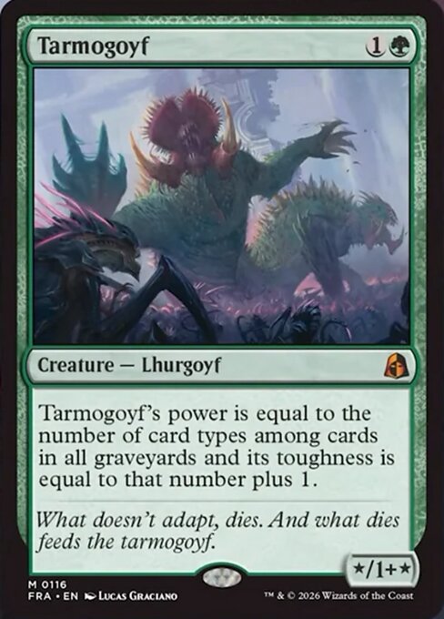 MTG Tarmogoyf FRA 116 Standard Nonfoil front