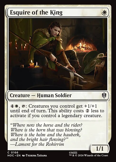 MTG Esquire of the King HOC 166 Regular Nonfoil
