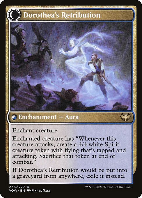 MTG Dorothea, Vengeful Victim // Dorothea's Retribution VOW 235 Standard Nonfoil reverse