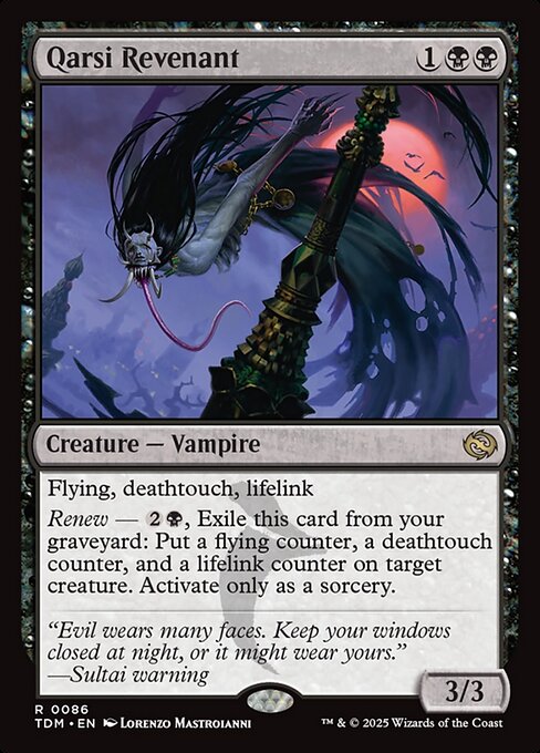 MTG Qarsi Revenant TDM 086 Regular Nonfoil