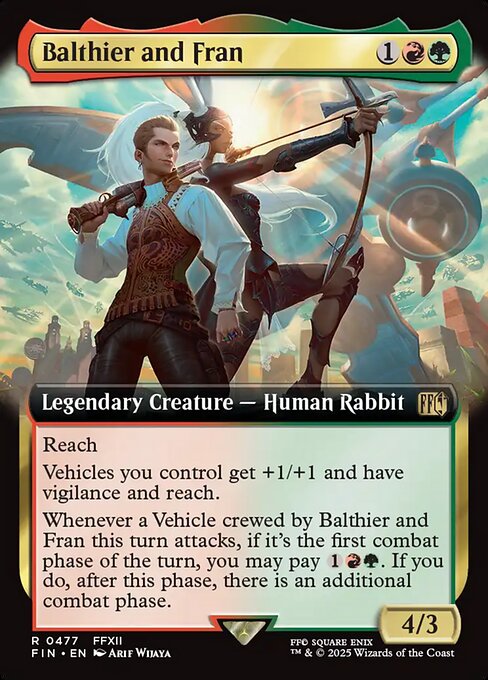 MTG Balthier and Fran FIN 477 Extended Art Foil